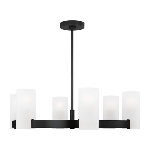 Visual Comfort Studio Rhode Six Light Chandelier in Midnight Black - DJC1166MBK Visual Comfort Studio Rhode Six Light Chandelier in Midnight Black - DJC1166MBK