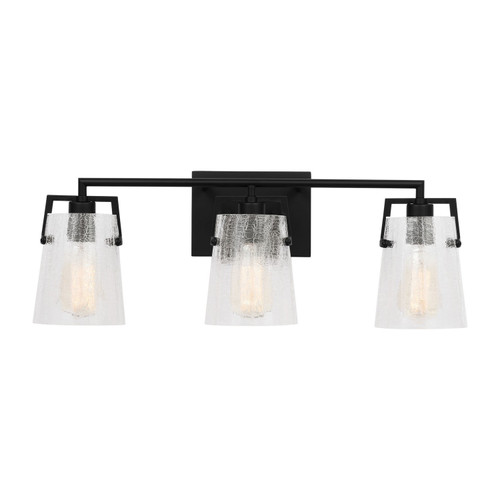 Visual Comfort Studio Crofton Three Light Vanity in Midnight Black - DJV1033MBKCKG Visual Comfort Studio Crofton Three Light Vanity in Midnight Black - DJV1033MBKCKG