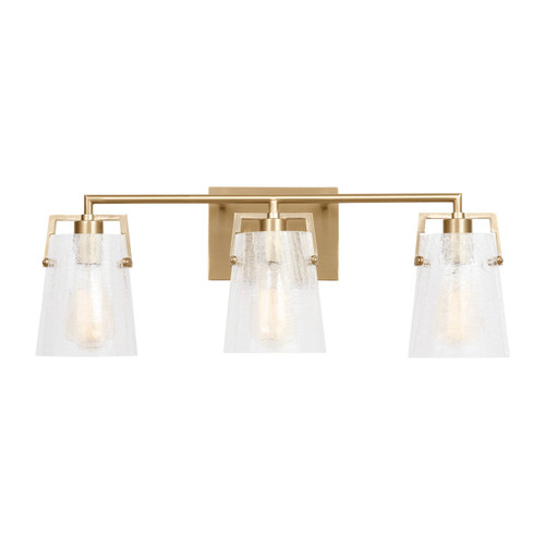 Visual Comfort Studio Crofton Three Light Vanity in Satin Brass - DJV1033SBCKG Visual Comfort Studio Crofton Three Light Vanity in Satin Brass - DJV1033SBCKG