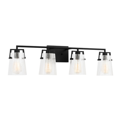 Visual Comfort Studio Crofton Four Light Vanity in Midnight Black - DJV1034MBKCKG Visual Comfort Studio Crofton Four Light Vanity in Midnight Black - DJV1034MBKCKG