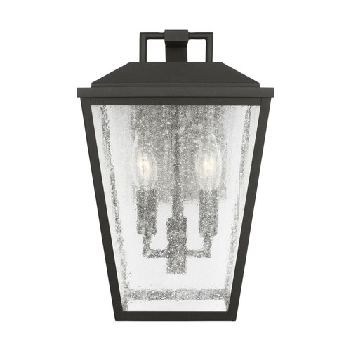 Visual Comfort Studio Kennewick Two Light Wall Lantern in Textured Black - DJO1062TXB