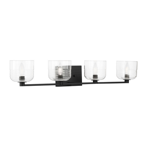 Visual Comfort Studio Lochdale Four Light Vanity in Midnight Black - DJV1114MBK Visual Comfort Studio Lochdale Four Light Vanity in Midnight Black - DJV1114MBK