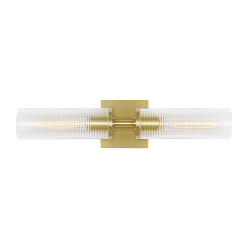 Visual Comfort Studio Sarita Two Light Wall Sconce in Satin Brass - DJW1092SB Visual Comfort Studio Sarita Two Light Wall Sconce in Satin Brass - DJW1092SB