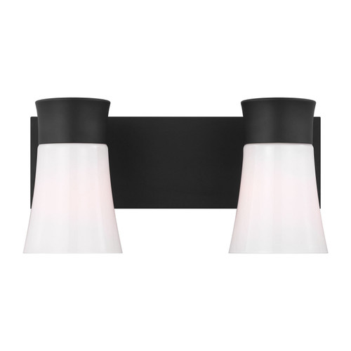 Visual Comfort Studio Roy Two Light Vanity in Midnight Black - DJV1082MBK Visual Comfort Studio Roy Two Light Vanity in Midnight Black - DJV1082MBK