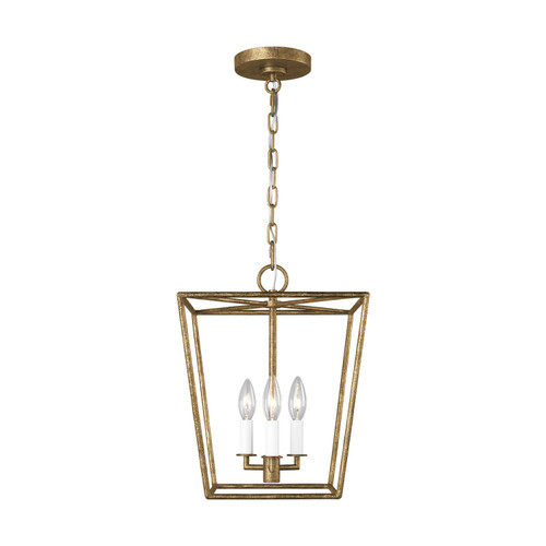 Visual Comfort Studio Viota Three Light Lantern in Casted Gild - EC1353CDG Visual Comfort Studio Viota Three Light Lantern in Casted Gild - EC1353CDG