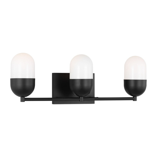 Visual Comfort Studio Foster Three Light Vanity in Midnight Black - DJV1093MBK Visual Comfort Studio Foster Three Light Vanity in Midnight Black - DJV1093MBK