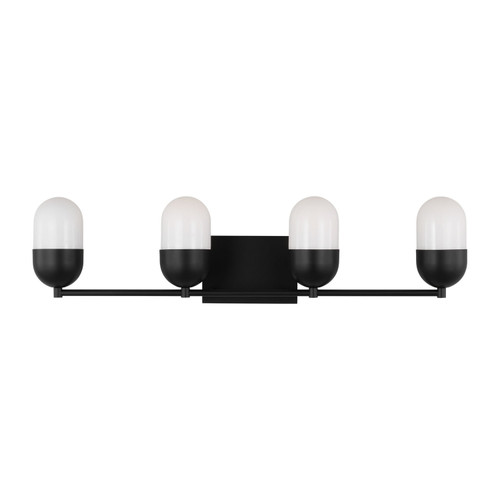 Visual Comfort Studio Foster Four Light Vanity in Midnight Black - DJV1094MBK Visual Comfort Studio Foster Four Light Vanity in Midnight Black - DJV1094MBK