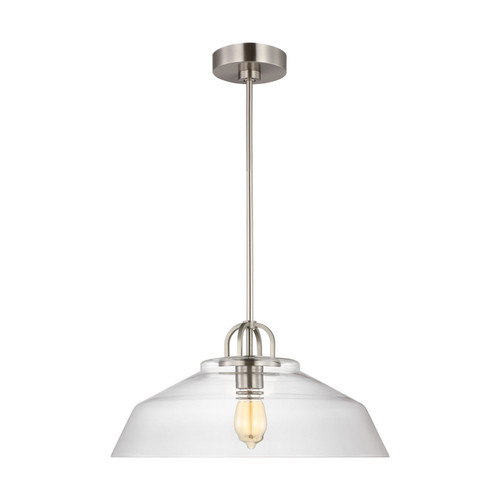 Visual Comfort Studio Payton One Light Pendant in Brushed Steel - DJP1131BS Visual Comfort Studio Payton One Light Pendant in Brushed Steel - DJP1131BS