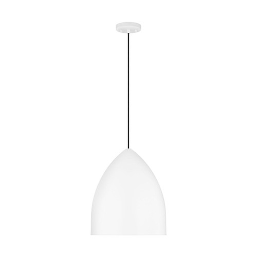 Visual Comfort Studio Huron One Light Pendant in Matte White - DJP1161MWT Visual Comfort Studio Huron One Light Pendant in Matte White - DJP1161MWT