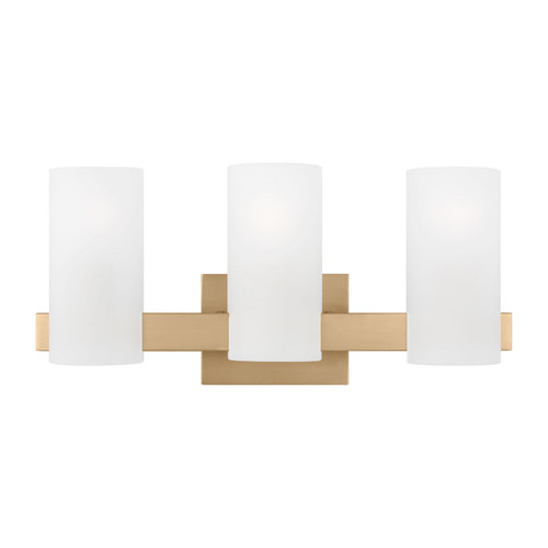 Visual Comfort Studio Rhode Three Light Vanity in Satin Brass - DJV1103SB Visual Comfort Studio Rhode Three Light Vanity in Satin Brass - DJV1103SB