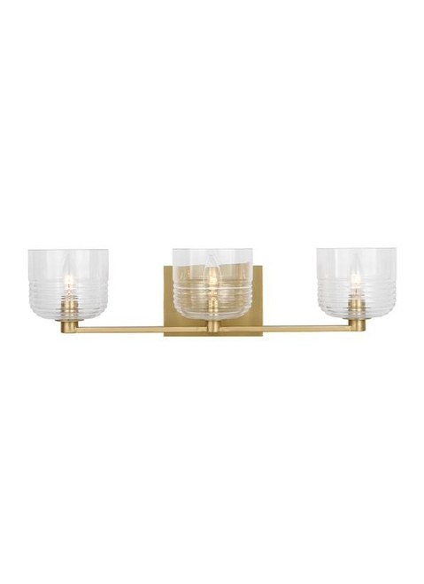 Visual Comfort Studio Lochdale Three Light Vanity in Satin Brass - DJV1113SB Visual Comfort Studio Lochdale Three Light Vanity in Satin Brass - DJV1113SB