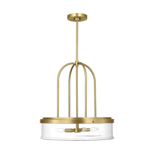 Visual Comfort Studio Anders Four Light Pendant in Satin Brass - GLP1064SB Visual Comfort Studio Anders Four Light Pendant in Satin Brass - GLP1064SB