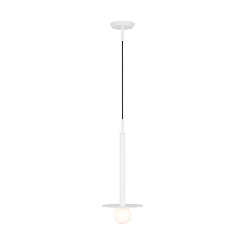 Visual Comfort Studio Nodes One Light Pendant in Matte White - KP1001MWT Visual Comfort Studio Nodes One Light Pendant in Matte White - KP1001MWT