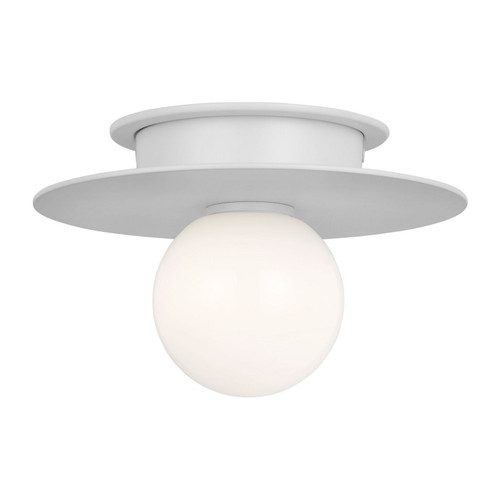 Visual Comfort Studio Nodes One Light Flush Mount in Matte White - KF1001MWT Visual Comfort Studio Nodes One Light Flush Mount in Matte White - KF1001MWT