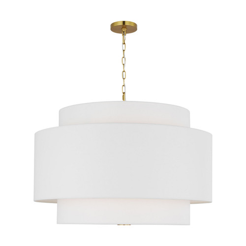 Visual Comfort Studio Sawyer Four Light Pendant in Burnished Brass - KSP1184BBS Visual Comfort Studio Sawyer Four Light Pendant in Burnished Brass - KSP1184BBS