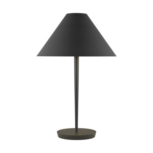 Visual Comfort Studio Contra One Light Table Lamp in Matte Charcoal Black - KT1461MCB Visual Comfort Studio Contra One Light Table Lamp in Matte Charcoal Black - KT1461MCB
