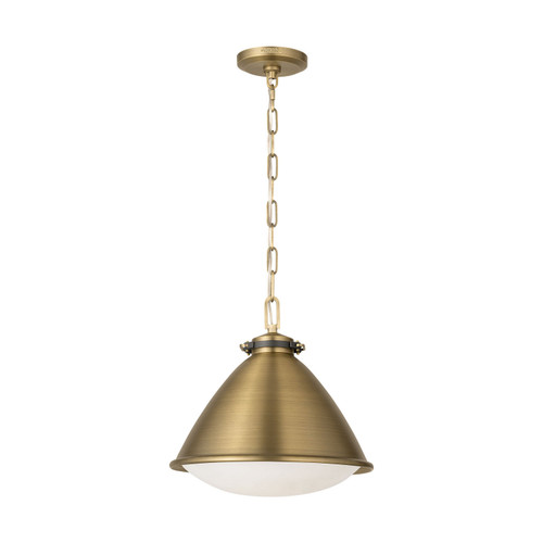 Visual Comfort Studio Hayward One Light Pendant in Time Worn Brass - LP1111TWB Visual Comfort Studio Hayward One Light Pendant in Time Worn Brass - LP1111TWB