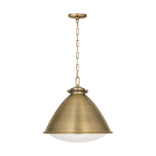 Visual Comfort Studio Hayward One Light Pendant in Time Worn Brass - LP1121TWB Visual Comfort Studio Hayward One Light Pendant in Time Worn Brass - LP1121TWB