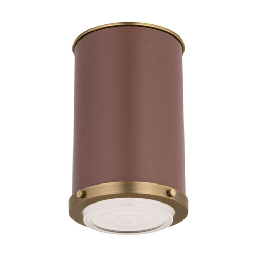 Visual Comfort Studio Marlowe One Light Flush Mount in Time Worn Brass - LF1081TWB Visual Comfort Studio Marlowe One Light Flush Mount in Time Worn Brass - LF1081TWB
