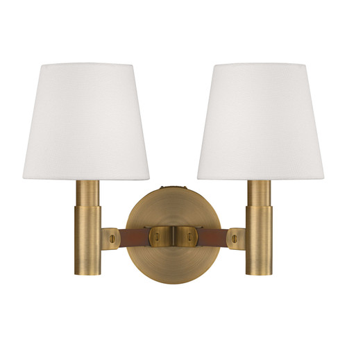 Visual Comfort Studio Grayson Two Light Wall Sconce in Time Worn Brass - LW1152TWB Visual Comfort Studio Grayson Two Light Wall Sconce in Time Worn Brass - LW1152TWB