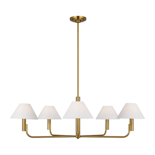 Visual Comfort Studio Colfax Five Light Chandelier in Burnished Brass - SLC1005BBS Visual Comfort Studio Colfax Five Light Chandelier in Burnished Brass - SLC1005BBS