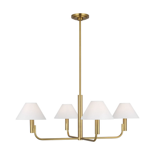 Visual Comfort Studio Colfax Four Light Chandelier in Burnished Brass - SLC1014BBS Visual Comfort Studio Colfax Four Light Chandelier in Burnished Brass - SLC1014BBS