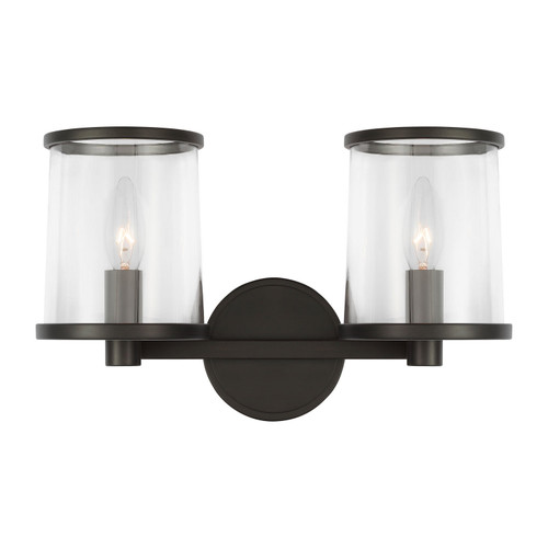 Visual Comfort Studio Reynolds Two Light Vanity in Aged Iron - LV1082AI Visual Comfort Studio Reynolds Two Light Vanity in Aged Iron - LV1082AI