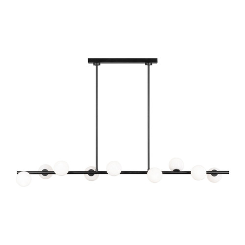 Visual Comfort Studio Altair Nine Light Linear Chandelier in Aged Iron - SLC1059AI Visual Comfort Studio Altair Nine Light Linear Chandelier in Aged Iron - SLC1059AI