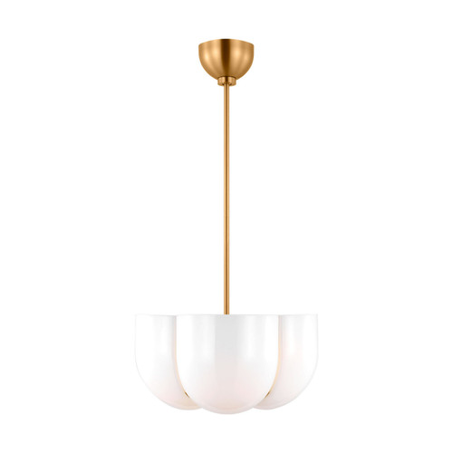 Visual Comfort Studio Cheverny Four Light Pendant in Burnished Brass - LXP1044BBS Visual Comfort Studio Cheverny Four Light Pendant in Burnished Brass - LXP1044BBS