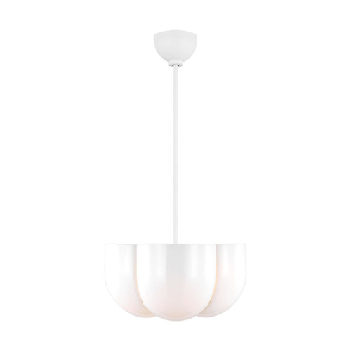 Visual Comfort Studio Cheverny Four Light Pendant in Matte White - LXP1044MWT Visual Comfort Studio Cheverny Four Light Pendant in Matte White - LXP1044MWT