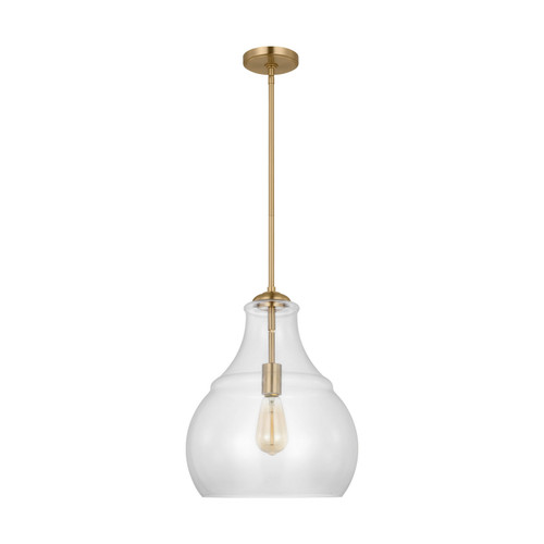 Visual Comfort Studio Zola One Light Pendant in Satin Brass - P1483SB