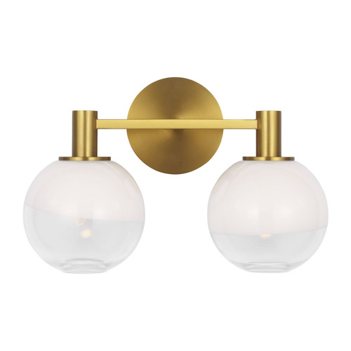 Visual Comfort Studio Torian Two Light Vanity in Burnished Brass - SLV1002BBS Visual Comfort Studio Torian Two Light Vanity in Burnished Brass - SLV1002BBS