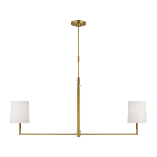 Visual Comfort Studio Danica Two Light Linear Chandelier in Burnished Brass - TC1212BBS Visual Comfort Studio Danica Two Light Linear Chandelier in Burnished Brass - TC1212BBS