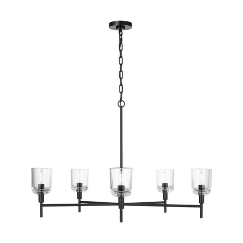 Visual Comfort Studio Hartley Five Light Chandelier in Aged Iron - TFC1135AI Visual Comfort Studio Hartley Five Light Chandelier in Aged Iron - TFC1135AI