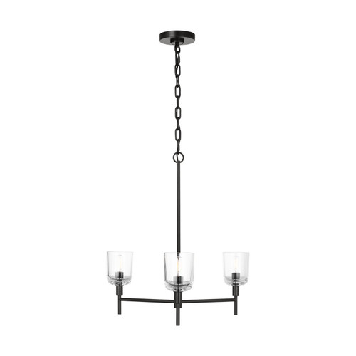 Visual Comfort Studio Hartley Three Light Chandelier in Aged Iron - TFC1143AI Visual Comfort Studio Hartley Three Light Chandelier in Aged Iron - TFC1143AI
