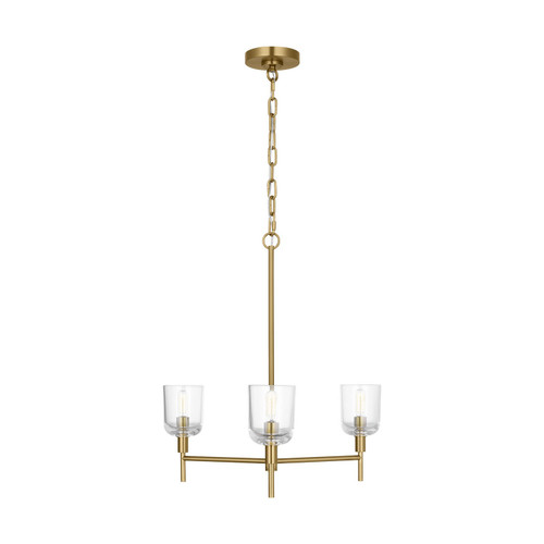 Visual Comfort Studio Hartley Three Light Chandelier in Burnished Brass - TFC1143BBS Visual Comfort Studio Hartley Three Light Chandelier in Burnished Brass - TFC1143BBS