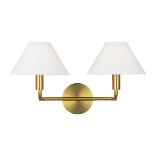 Visual Comfort Studio Colfax Two Light Wall Sconce in Burnished Brass - SLW1012BBS Visual Comfort Studio Colfax Two Light Wall Sconce in Burnished Brass - SLW1012BBS