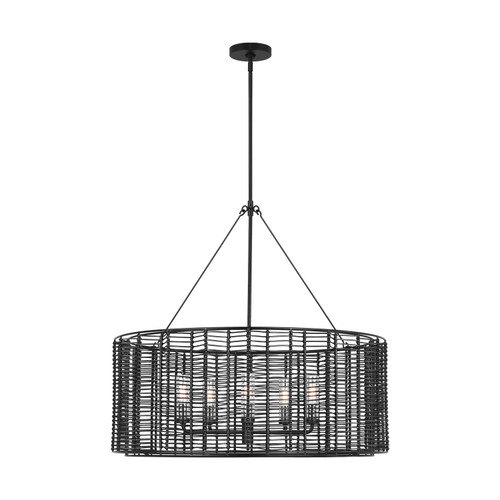 Visual Comfort Studio Winslow Five Light Chandelier in Midnight Black - TFC1155MBK Visual Comfort Studio Winslow Five Light Chandelier in Midnight Black - TFC1155MBK
