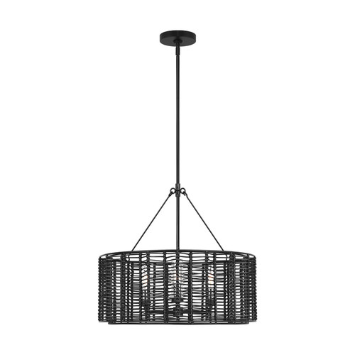 Visual Comfort Studio Winslow Three Light Chandelier in Midnight Black - TFC1163MBK Visual Comfort Studio Winslow Three Light Chandelier in Midnight Black - TFC1163MBK