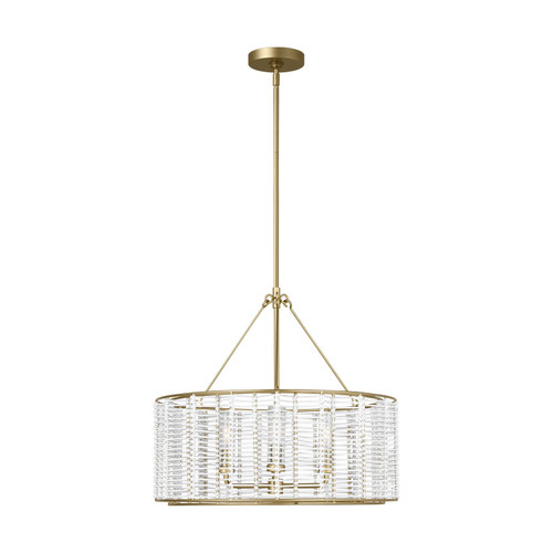 Visual Comfort Studio Winslow Three Light Chandelier in Powder-Coated Brass - TFC1163PCB Visual Comfort Studio Winslow Three Light Chandelier in Powder-Coated Brass - TFC1163PCB