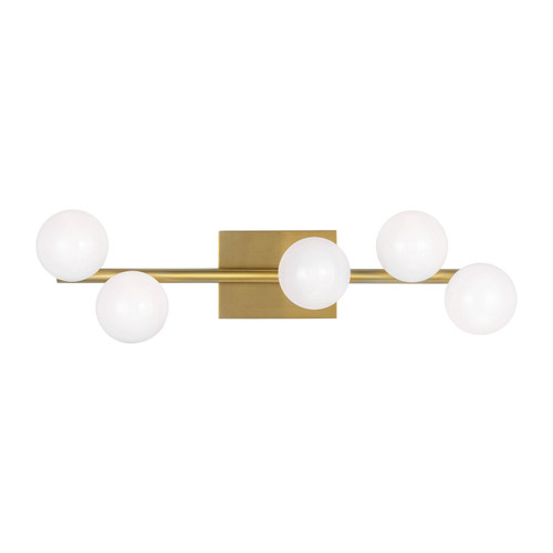 Visual Comfort Studio Altair Five Light Vanity in Burnished Brass - SLW1055BBS Visual Comfort Studio Altair Five Light Vanity in Burnished Brass - SLW1055BBS