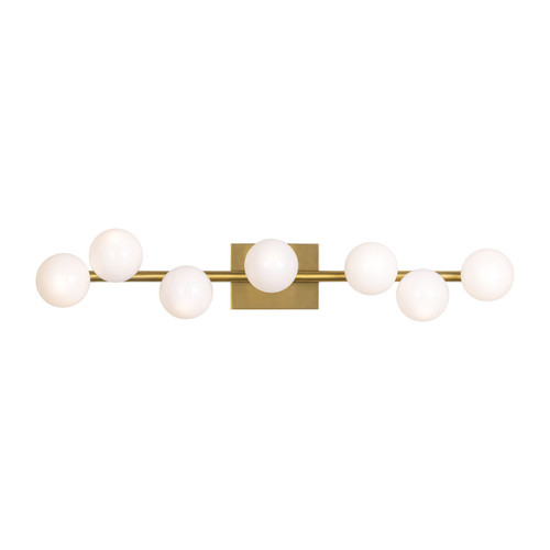 Visual Comfort Studio Altair Seven Light Vanity in Burnished Brass - SLW1067BBS Visual Comfort Studio Altair Seven Light Vanity in Burnished Brass - SLW1067BBS