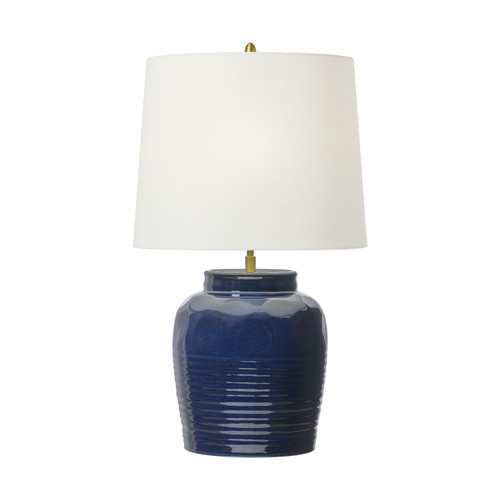 Visual Comfort Studio Selena One Light Table Lamp in Mix Blue Brown - TT1261MBB Visual Comfort Studio Selena One Light Table Lamp in Mix Blue Brown - TT1261MBB