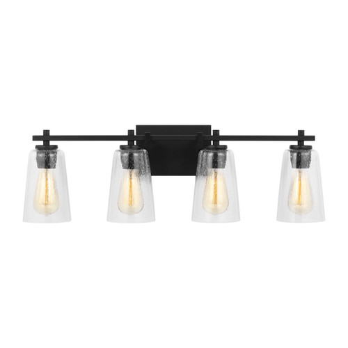 Visual Comfort Studio Mercer Four Light Vanity in Midnight Black - VS24304MBK Visual Comfort Studio Mercer Four Light Vanity in Midnight Black - VS24304MBK
