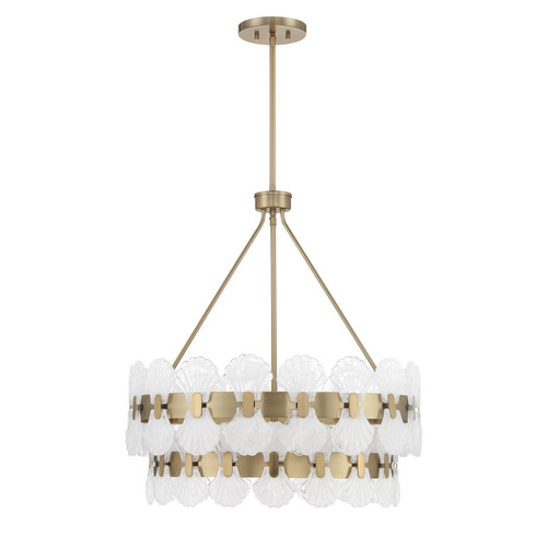 Savoy House Bancroft Five Light Chandelier in Noble Brass - 1-3606-5-127