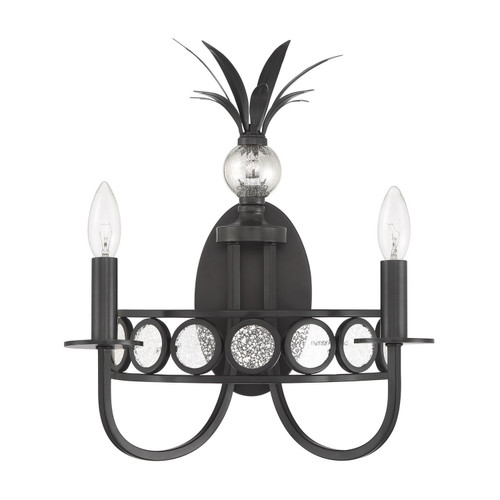 Savoy House Hearst Two Light Wall Sconce in Black Tourmaline - 9-1207-2-188