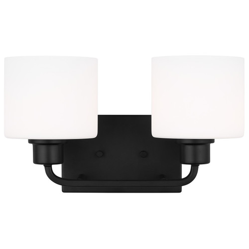 Generation Lighting Canfield Two Light Wall / Bath in Midnight Black - 4428802EN3-112