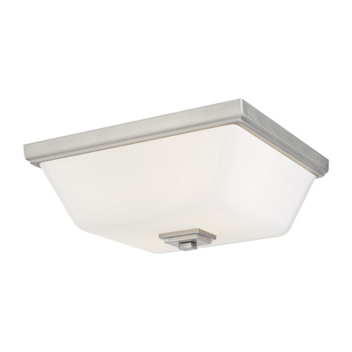 Generation Lighting Ellis Harper Two Light Flush Mount in Brushed Nickel - 7513702EN3-962 Generation Lighting Ellis Harper Two Light Flush Mount in Brushed Nickel - 7513702EN3-962