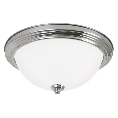 Generation Lighting Geary Three Light Flush Mount in Chrome - 77065EN3-05 Generation Lighting Geary Three Light Flush Mount in Chrome - 77065EN3-05