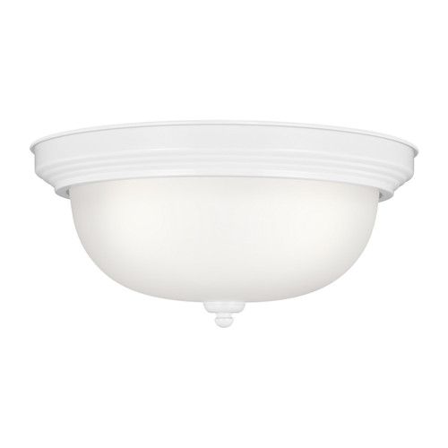 Generation Lighting Geary Three Light Flush Mount in White - 77065EN3-15 Generation Lighting Geary Three Light Flush Mount in White - 77065EN3-15